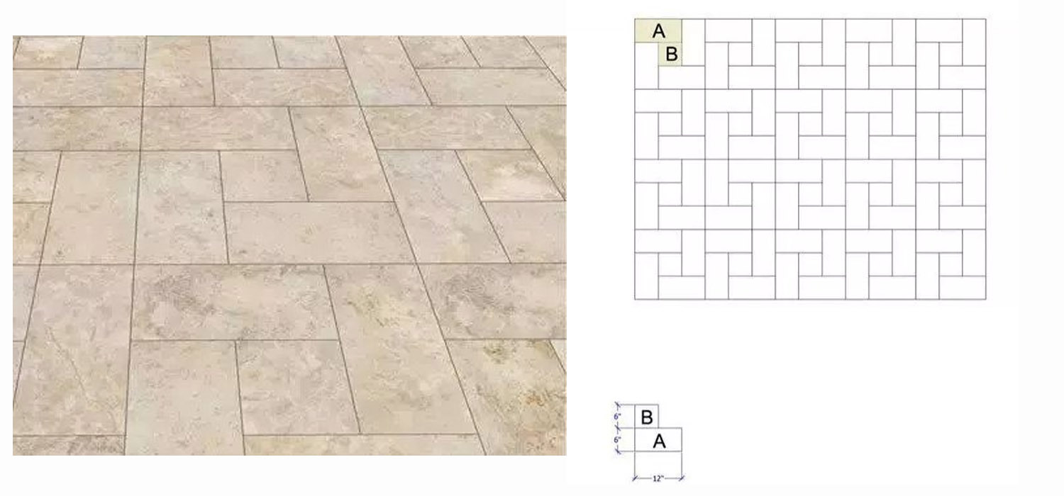 瓷磚風車形鋪貼 瓷磚風車形鋪貼