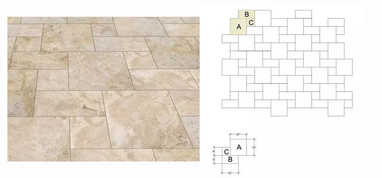 瓷磚補位形鋪貼 瓷磚補位形鋪貼