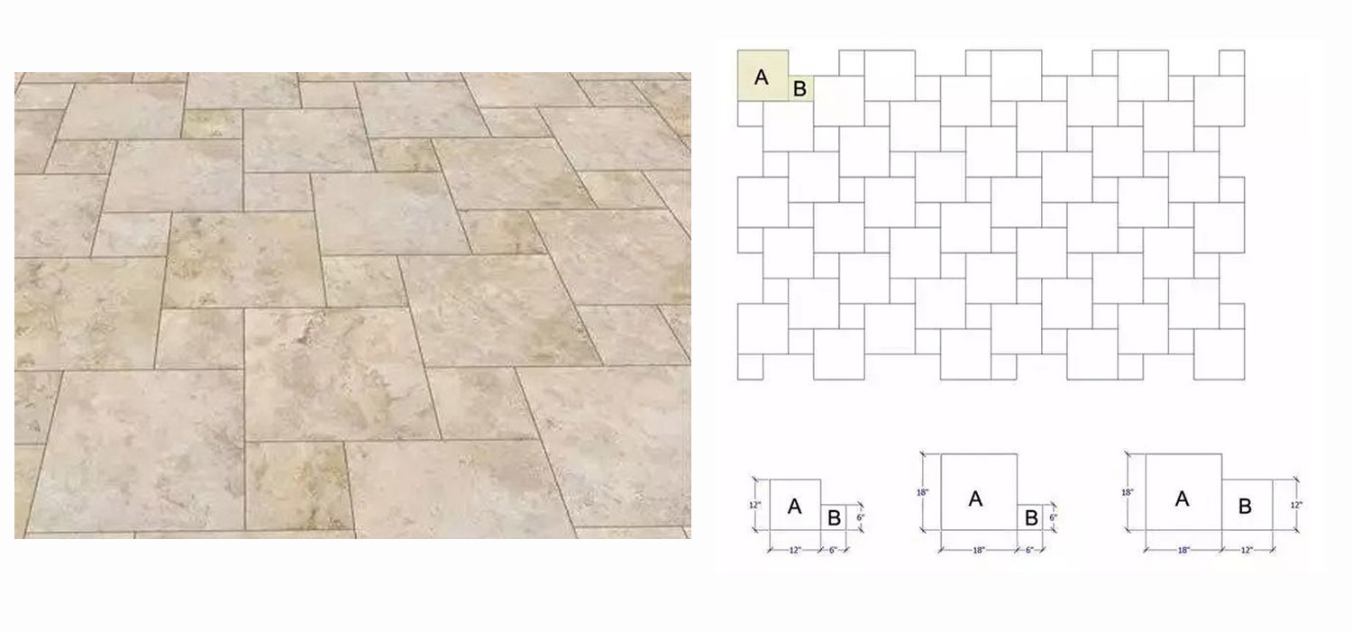瓷磚跳房子形鋪貼 瓷磚跳房子形鋪貼